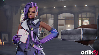 Sombra Takes BBC in Tight Ass and Mouth fr Cash 3D Overwatch Porn