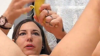 Stuffing Bananas in My Ass, Then Taking an Enema, and Then Letting Go Out!