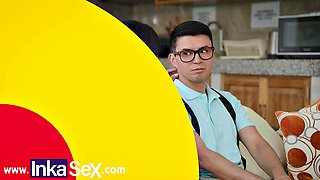I secretly fuck my busty babysitter