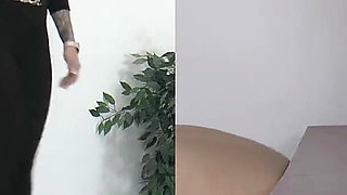 Slave's Orgasms Under Mistress Cleo's Platform Shoe Pp